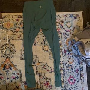 Lulu Lemon green/blue 7/8 align legging